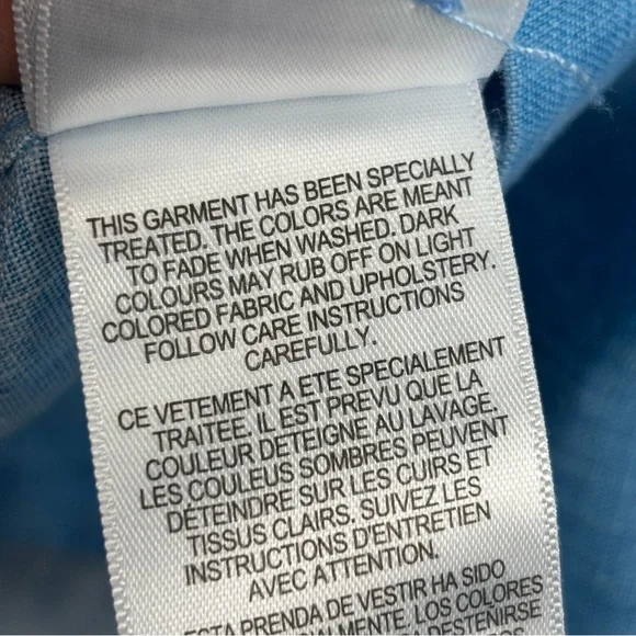 Tommy Bahama Sea Glass Camp Shirt 100% Linen Mens XXL Blue Short Sleeve - Picture 9 of 12